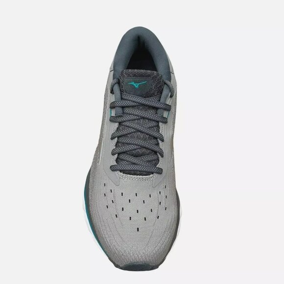 Mizuno Wave Sky 5 Women's Running Shoes Size 8 Gray/Aqua Removable Insoles - Picture 6 of 15